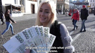 double pay for sex with a Czech pornstar