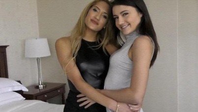 Chloe and Adria group sex casting