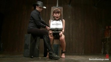 Kink - Cute Whore Humiliated - Device Bondage